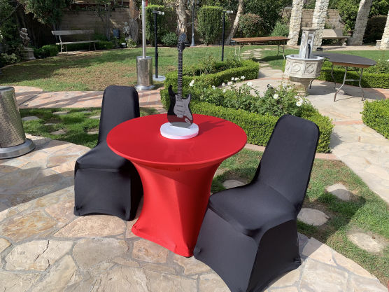 spandex cocktail table linens